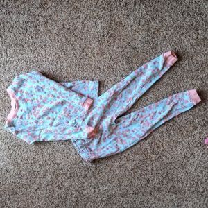 Burt's bees girls floral pajama set